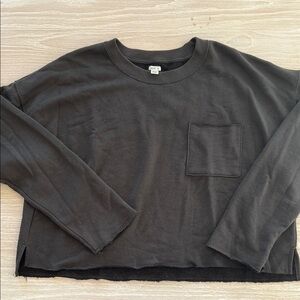 Aerie Black Crew Neck Sweater